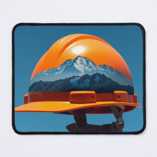Item preview, Mountain Peak Hard Hat for Construction Professionals designed and sold by Evergreen Horizon Works.