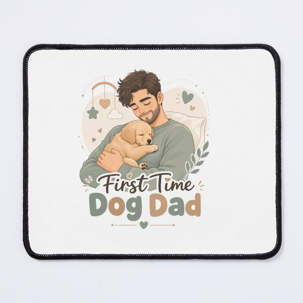 Item preview, First Time Dog Dad Golden Retriever Puppy Kawaii Emotional designed and sold by Ashley critters.
