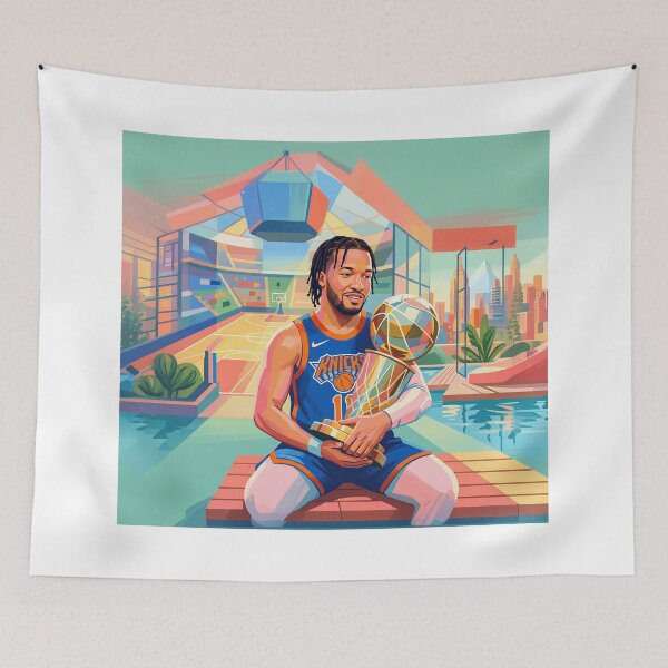 Item preview, Jalen Brunson NY Knicks MVP Portrait designed and sold by Home Decor Art.