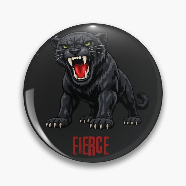 Item preview, Fierce Black Panther Sticker and T-Shirt designed and sold by ROARSOME DESiGNS.