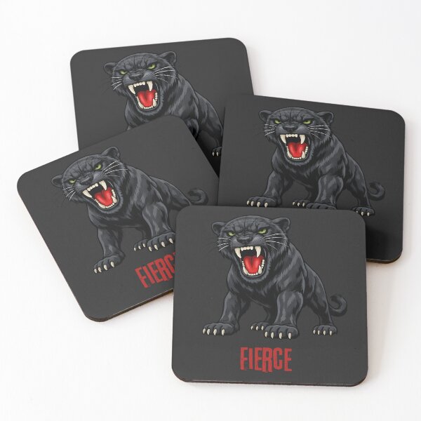 Item preview, Fierce Black Panther Sticker and T-Shirt designed and sold by ROARSOME DESiGNS.