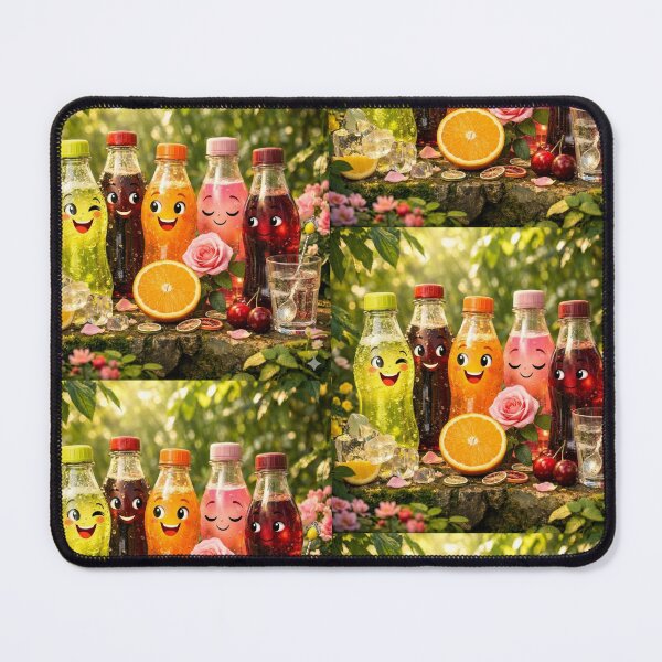 Item preview, Happy Summer Soda Bottles in Magical Garden. designed and sold by JoyNest = "The nest of joy".