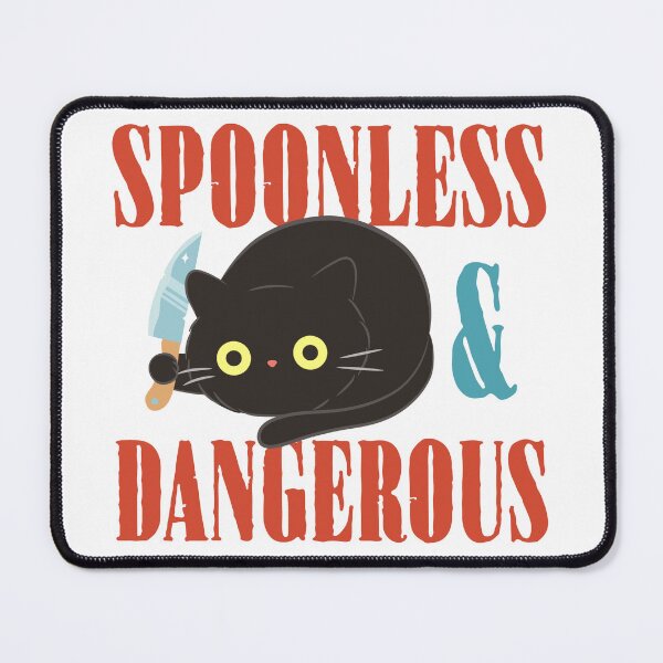 Item preview, Spoonless and Dangerous Funny T-Shirts Tees Hoodies Pins Magnets Stickers Mugs Spoon Theory Spoonies Knives Chronically Ill Humorous Autoimmune Gifts designed and sold by ChronicillnessT.