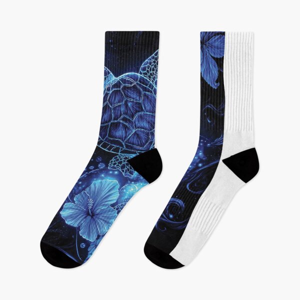 Item preview, Luminous Sea Turtles and Hibiscus designed and sold by myJPEG.