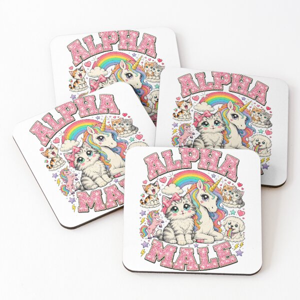 Item preview, Alpha Male Funny Kittens Unicorns designed and sold by soondoock.
