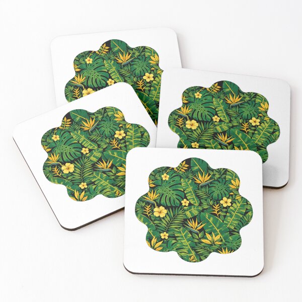 Item preview, Emerald Jungle Bloom | Tropical Botanical Floral Pattern Sticker & Wall Art designed and sold by RachaelSam.