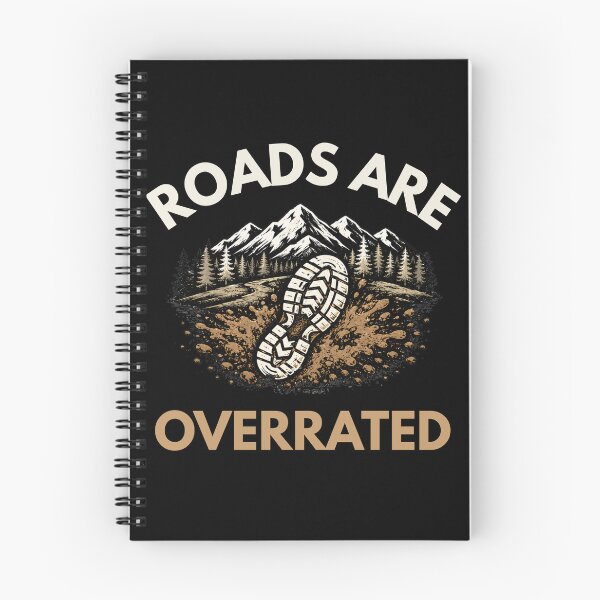 Item preview, Roads Are Overrated | Trail Running Mountain Runner T-Shirt designed and sold by The Hairy Melon.