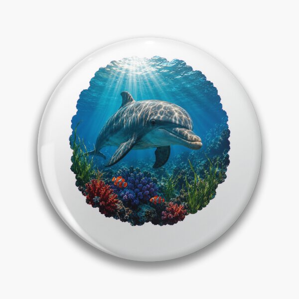 Item preview, Tropical Coral Reef Dolphin designed and sold by Passionread.