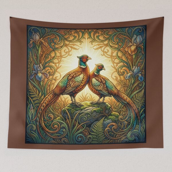 Item preview, Pheasants on A Boulder designed and sold by Tridentulus.