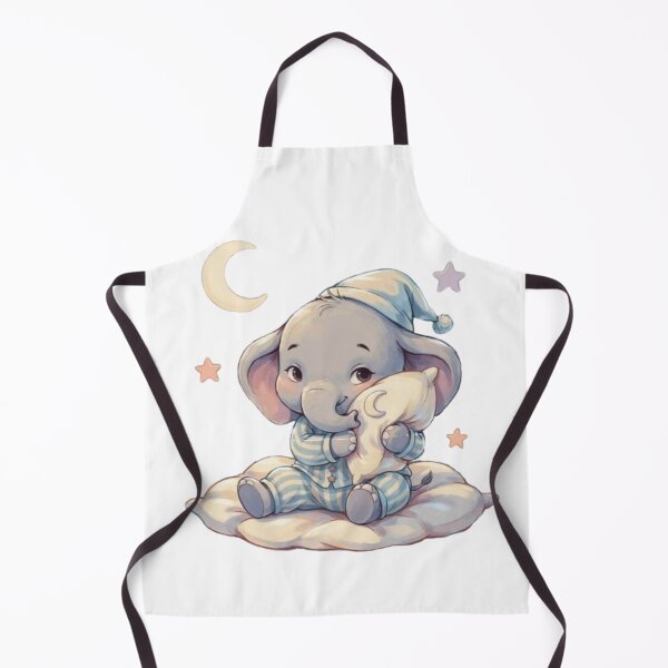Item preview, An Adorable Baby Elephant - Pastel Blue Bedtime designed and sold by DigitfanStudio.