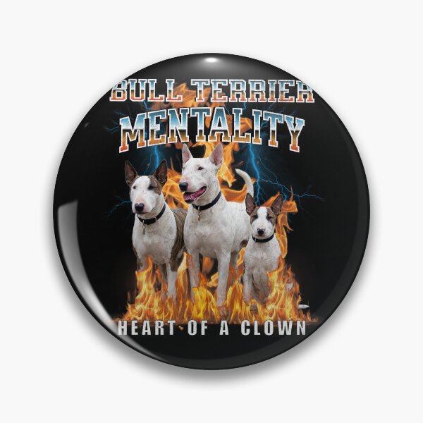 Item preview, Bull Terrier Mentality Heart Of A Clown – Playful Dog Breed Gift designed and sold by HoshisWorld2018.