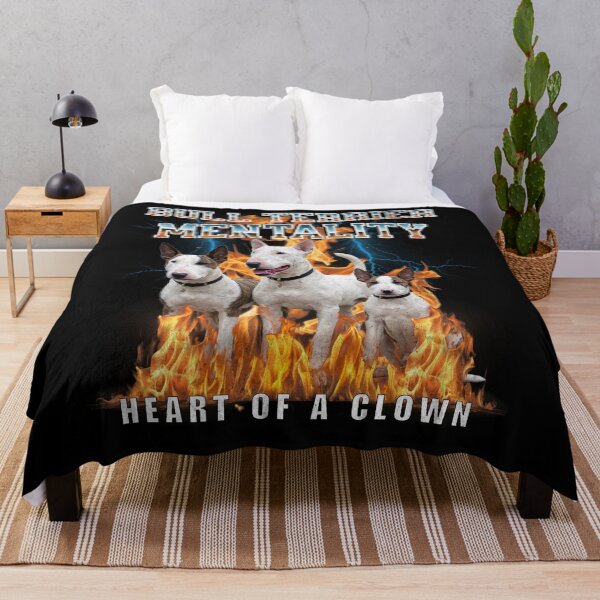Item preview, Bull Terrier Mentality Heart Of A Clown – Playful Dog Breed Gift designed and sold by HoshisWorld2018.