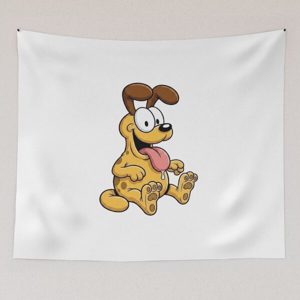 Item preview, Funny Cartoon Dog With Sandwich Coffee And Robots Retro Sci Fi Comic Design designed and sold by Charonde.