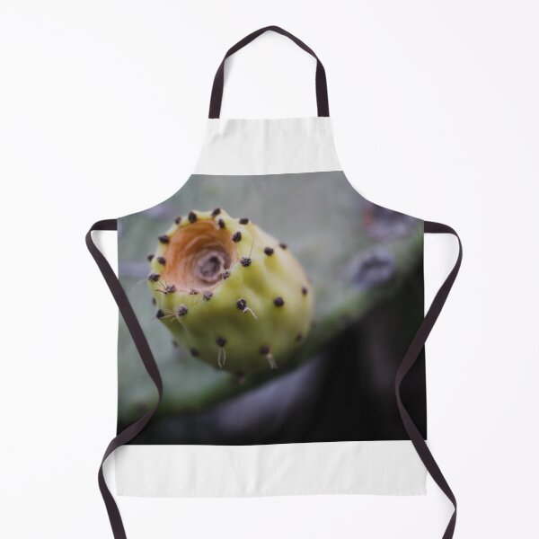 Item preview, Macro Close-Up Of Unripe Prickly Pear Cactus Fruit On Green Pad With Soft Background designed and sold by Nmallia.