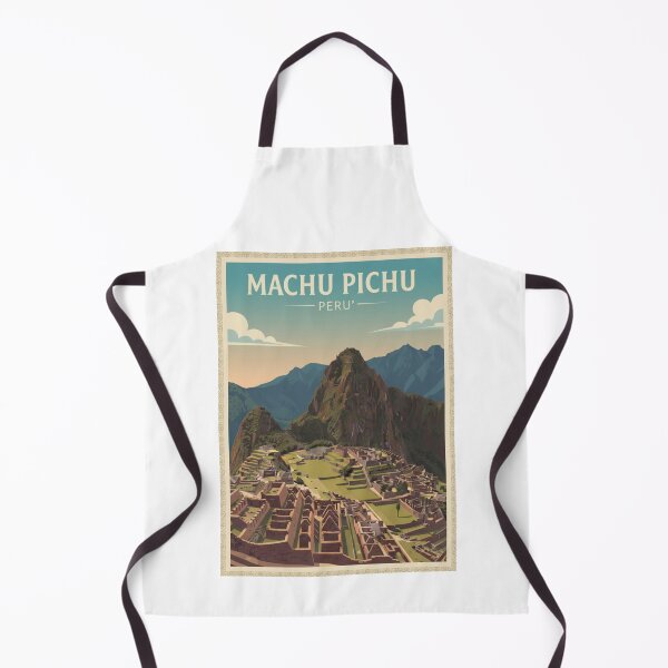 Item preview, Machu Picchu Vintage Travel Art - Perù designed and sold by Wanderprintt.