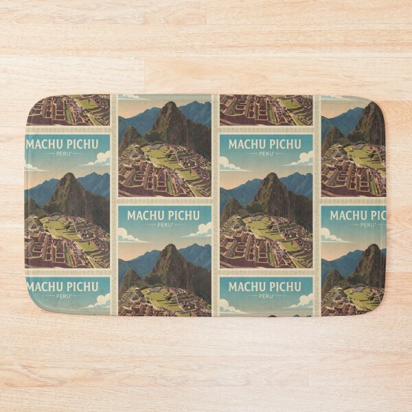 Item preview, Machu Picchu Vintage Travel Art - Perù designed and sold by Wanderprintt.