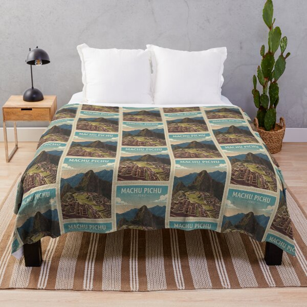 Item preview, Arte de viaje vintage de Machu Picchu - Perú designed and sold by Wanderprintt.