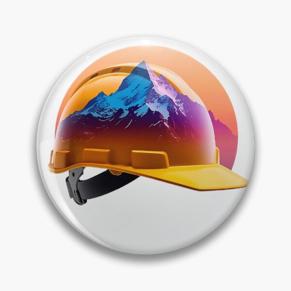 Item preview, Sunset Mountain Hard Hat Construction Adventure Design designed and sold by Evergreen Horizon Works.