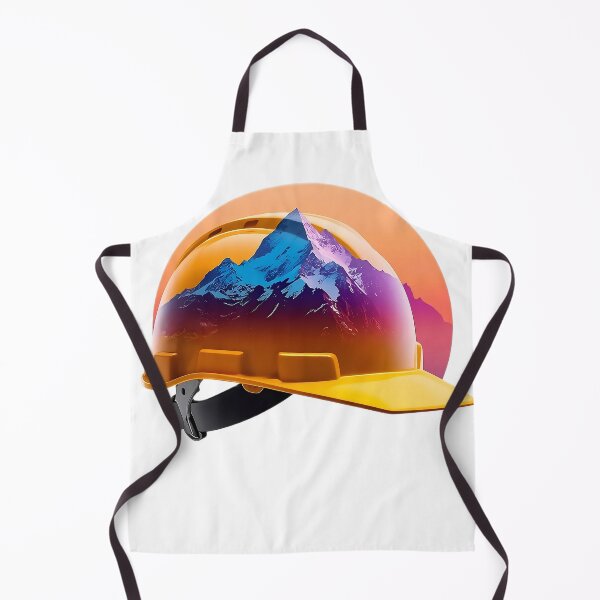 Item preview, Sunset Mountain Hard Hat Construction Adventure Design designed and sold by Evergreen Horizon Works.