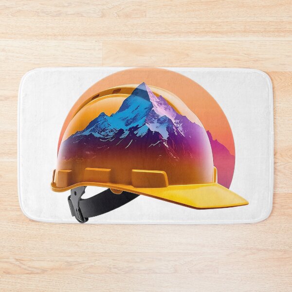Item preview, Sunset Mountain Hard Hat Construction Adventure Design designed and sold by Evergreen Horizon Works.