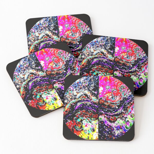Item preview, cosmic waves round E 3 colorful geometric abstract design designed and sold by SmashingDeals.