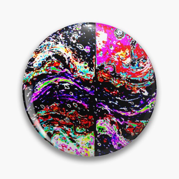 Item preview, cosmic waves round E 3 colorful geometric abstract design designed and sold by SmashingDeals.