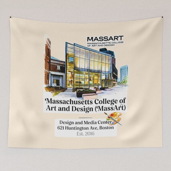 Item preview, MassArt Watercolor Heritage Design & Media Center designed and sold by EvergreenPark - Tee Studio.
