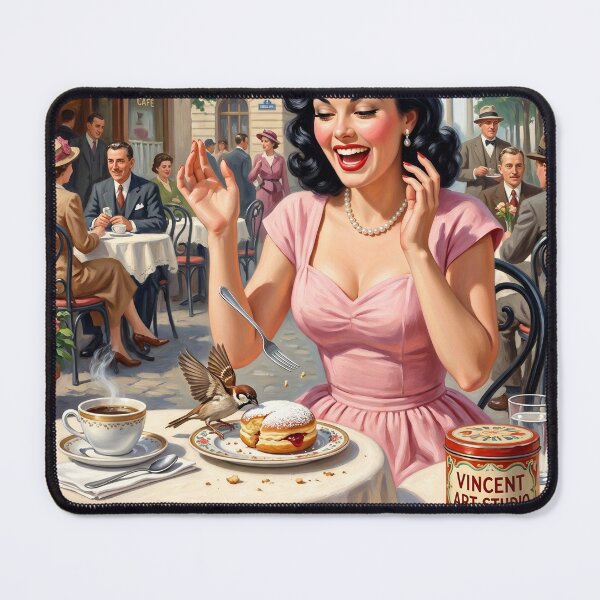 Item preview, 1930s Berlin Cafe Vintage Style Art Print designed and sold by Vincent-68.