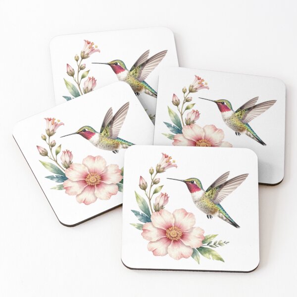 Item preview, Botanical Hummingbird Floral Art designed and sold by RandomWalker.