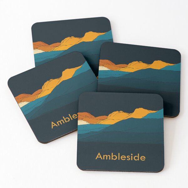 Item preview, Stylised view from Waterhead in Ambleside (v1) designed and sold by LazloWoodbine.