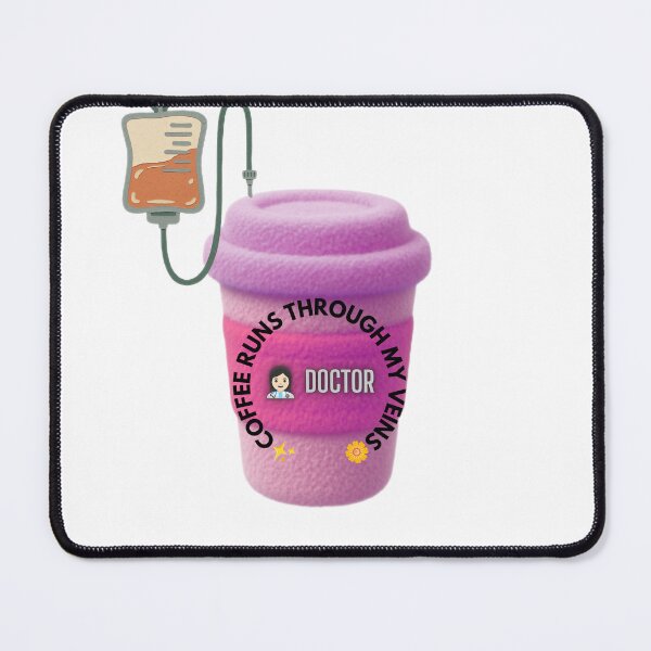 Item preview, Coffee Runs Through My Veins IV Sticker designed and sold by SweetieMedArt.
