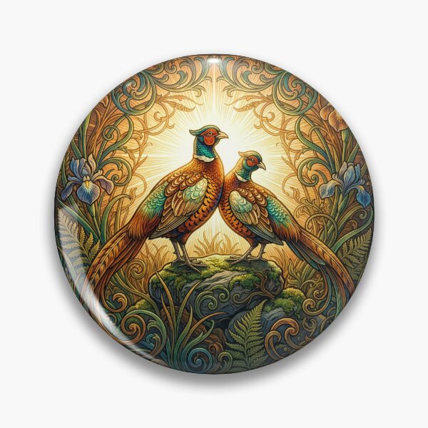 Item preview, Pheasants on A Boulder designed and sold by Tridentulus.