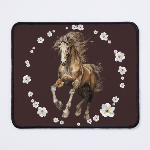 Item preview, Floral Horse Spirit Botanical Equestrian Horse Lover Vintage Nature Design designed and sold by DrimitStore.