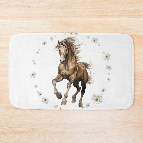 Item preview, Floral Horse Spirit Botanical Equestrian Horse Lover Vintage Nature Design designed and sold by DrimitStore.