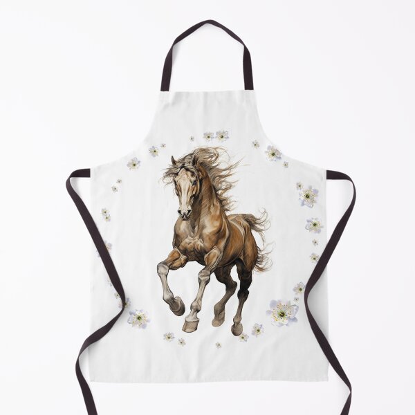 Item preview, Floral Horse Spirit Botanical Equestrian Horse Lover Vintage Nature Design designed and sold by DrimitStore.