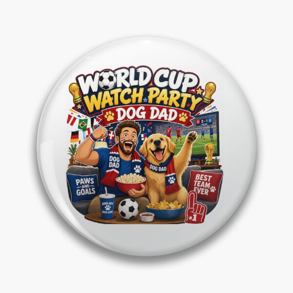 Item preview, World Cup Watch Party Golden Retriever Dog Dad Kawaii 2026 designed and sold by Ashley critters.