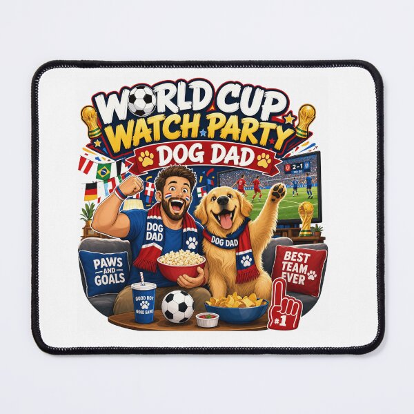 Item preview, World Cup Watch Party Golden Retriever Dog Dad Kawaii 2026 designed and sold by Ashley critters.