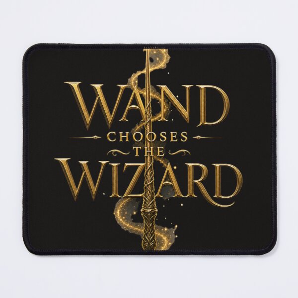 Item preview, The Wand Chooses the Wizard | Magical Fantasy Wizard Quote Design designed and sold by rushaib.