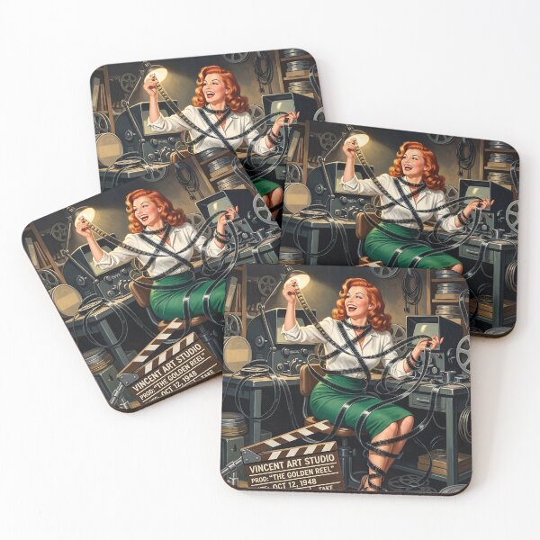 Item preview, Vintage 1940s Hollywood Movie Studio Retro Pinup Wall Art designed and sold by Vincent-68.