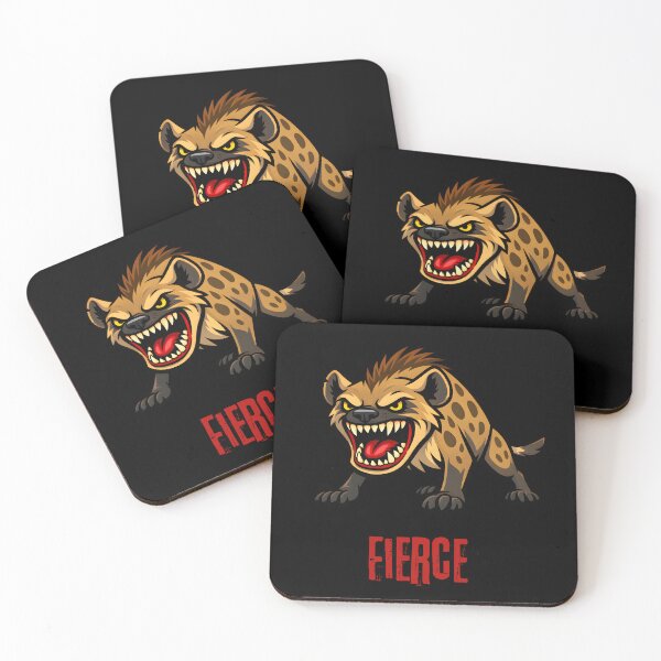 Item preview, Fierce Roaring Hyena Sticker and T-Shirt designed and sold by ROARSOME DESiGNS.
