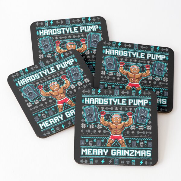 Item preview, Hardstyle Pump Merry Gainzmas Ugly Christmas designed and sold by SPAZE-Typo.