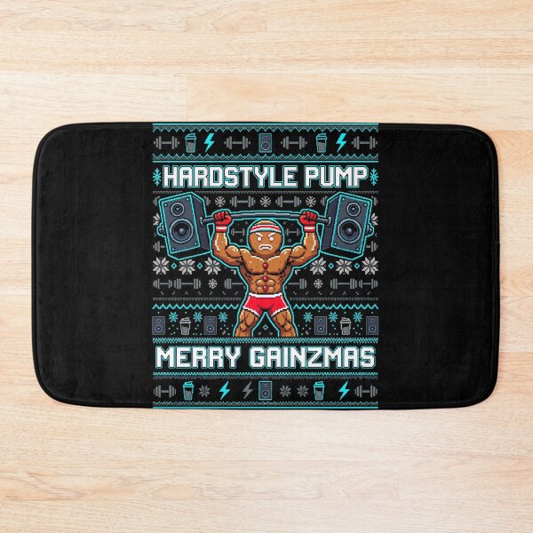 Item preview, Hardstyle Pump Merry Gainzmas Ugly Christmas designed and sold by SPAZE-Typo.