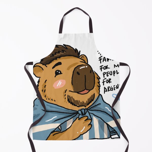Item preview, Awkward Animal Hat Club – For My Family, For My People, For Argentina Capybara | World Cup 2026 Sticker designed and sold by chupichapa.