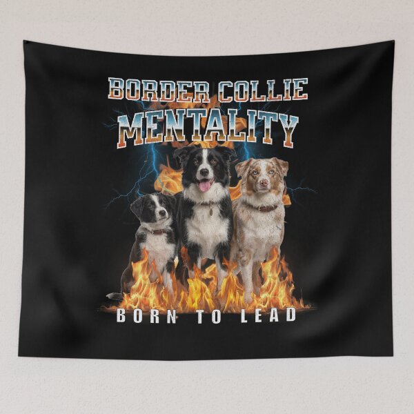 Item preview, Border Collie Mentality Born To Lead – Intelligent Dog Breed Gift designed and sold by HoshisWorld2018.