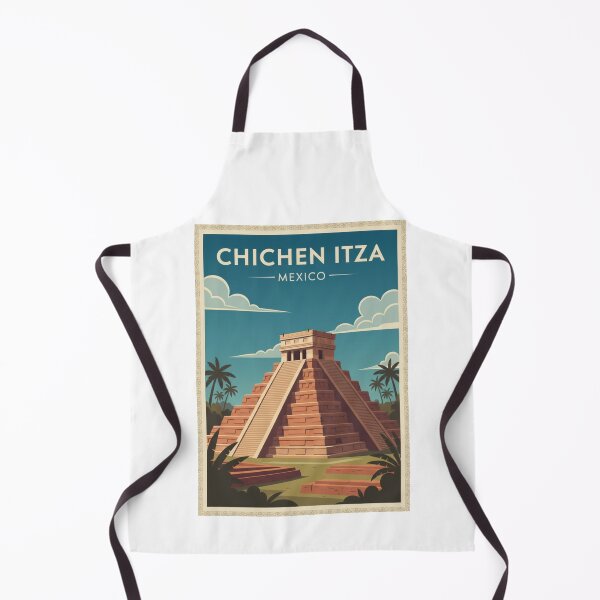 Item preview, Chichen Itza Vintage Travel Art - Mexico designed and sold by Wanderprintt.