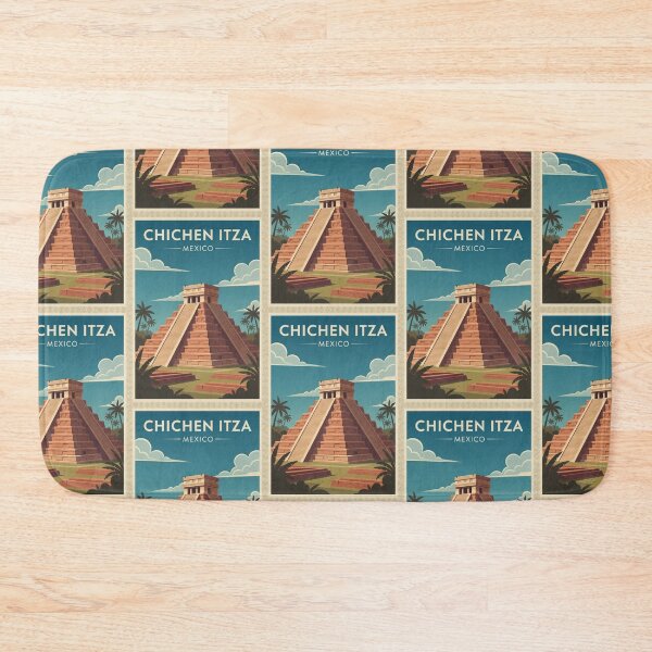 Item preview, Chichen Itza Vintage Travel Art - Mexico designed and sold by Wanderprintt.