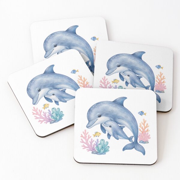 Item preview, Mother And Baby Dolphin Reef designed and sold by Passionread.
