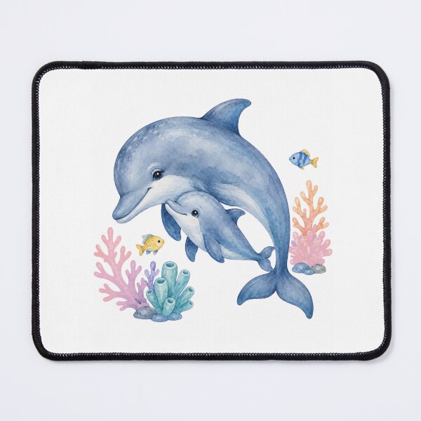 Item preview, Mother And Baby Dolphin Reef designed and sold by Passionread.
