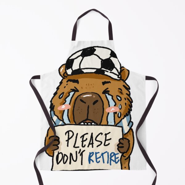 Item preview, Awkward Animal Hat Club – Please Don’t Retire Crying Capybara | Argentina World Cup 2026 Sticker designed and sold by chupichapa.