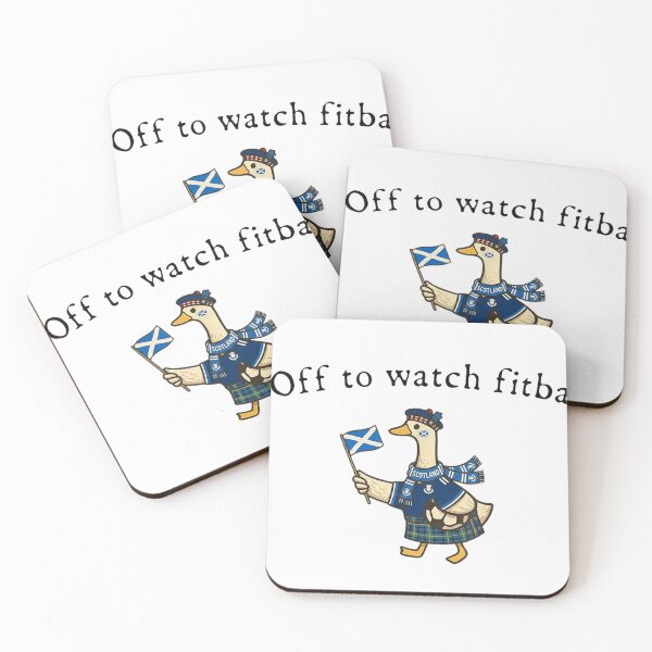 Item preview, Off To Watch Fitba Scottish Supporter Duck Kilt Football Fan Matches Tee designed and sold by Serene woods.